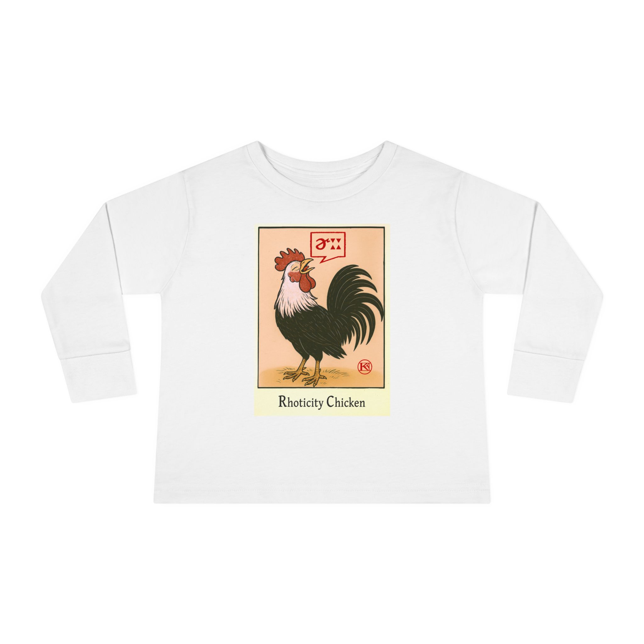 Rhoticity Chicken Kids' Long-Sleeved Tee - Image 5