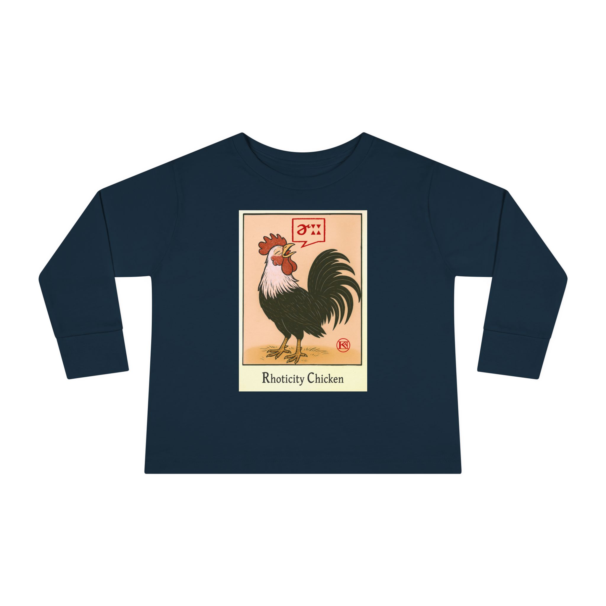 Rhoticity Chicken Kids' Long-Sleeved Tee - Image 14