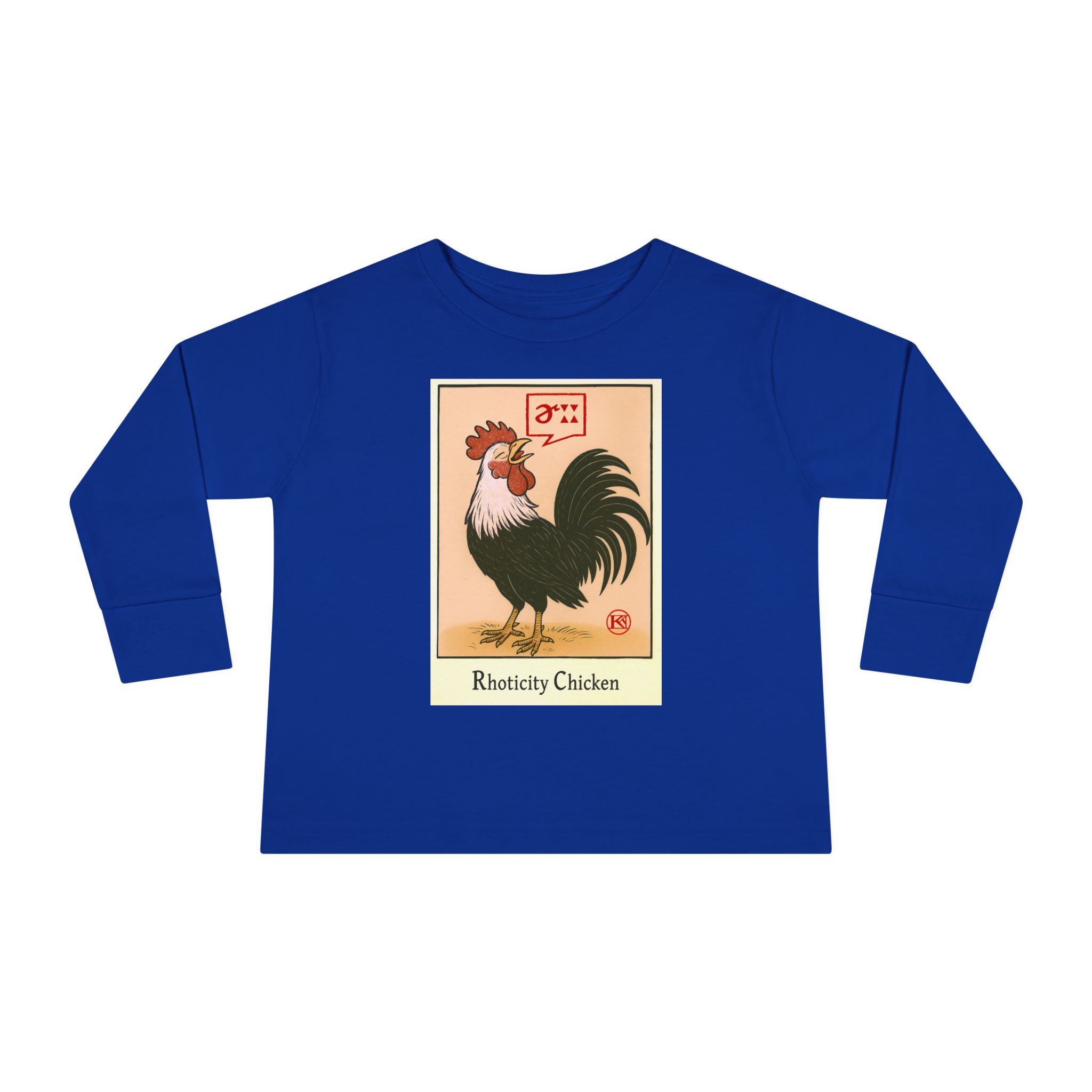 Rhoticity Chicken Kids' Long-Sleeved Tee - Image 11