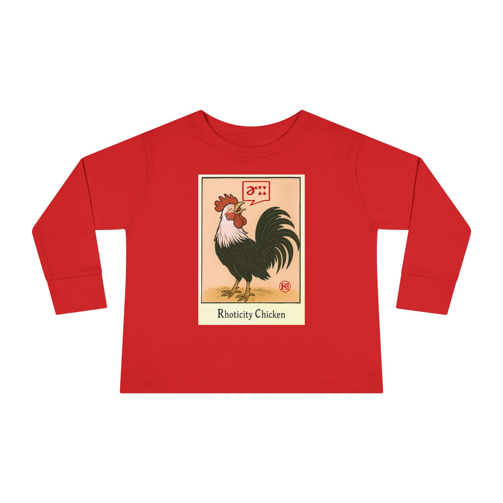 Rhoticity Chicken Kids' Long-Sleeved Tee - Image 2